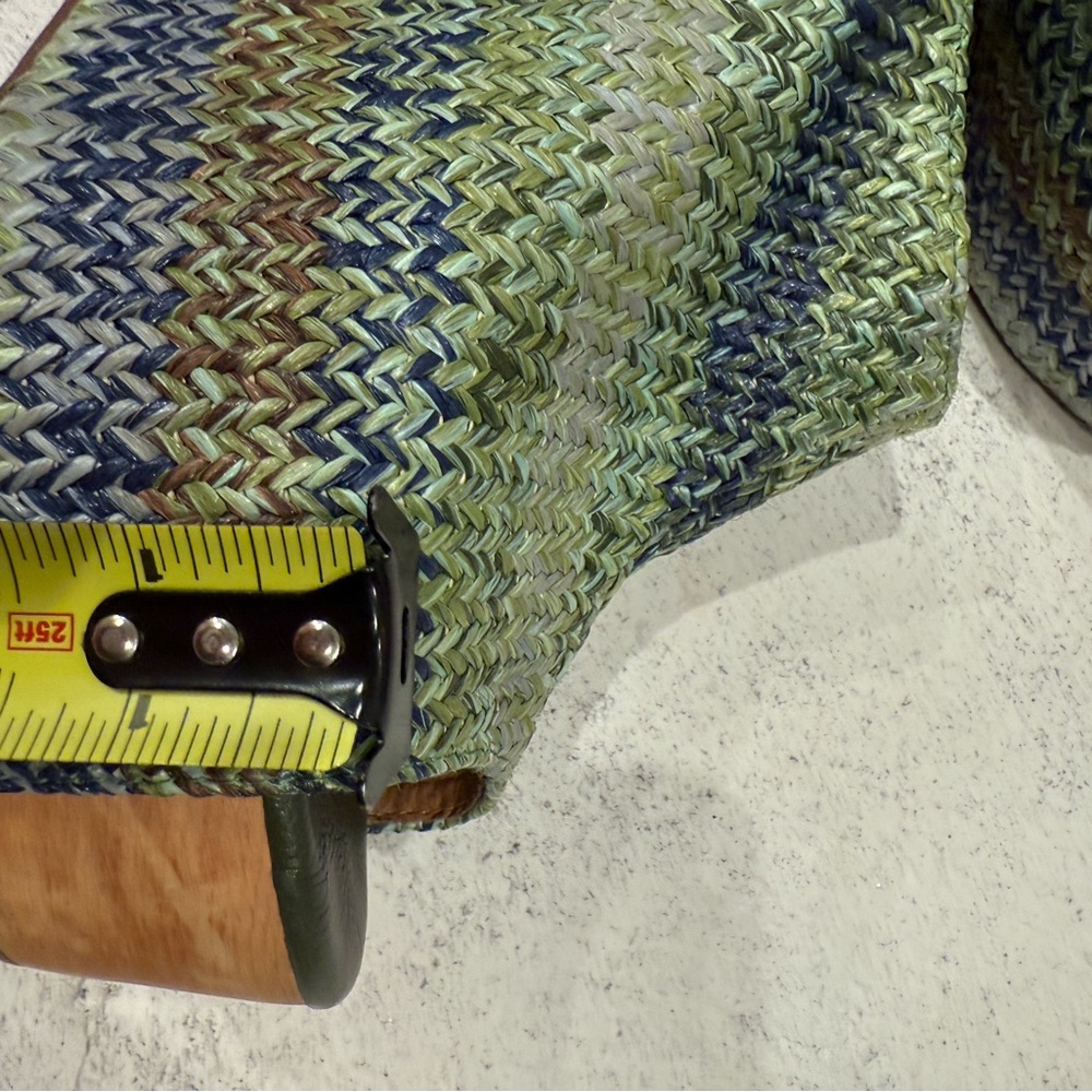 Woven Multicolor Platform Sandals